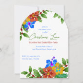 Hibiscus n Holly kerst Kantoor Kaart (Voorkant)