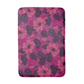 Hibiscus nacht badmat (Voorkant Verticaal)