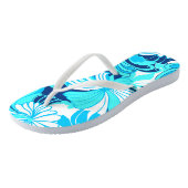 Hibiscus Oerwoud Hawaïaanse tropische flora Teenslippers (Schuin)