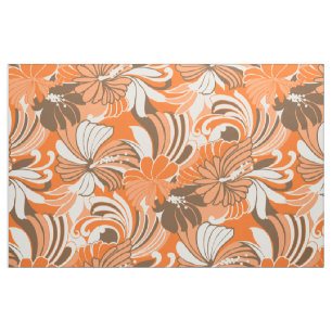 Hibiscus Oerwoud Hawaiian Tropische Floral Stof