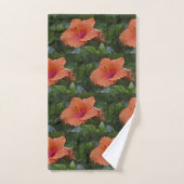 Hibiscus orange (Serviette à main)