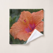 Hibiscus orange (Gant de toilette)
