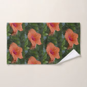 Hibiscus orange (Serviette à main)