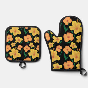 Hibiscus Ovenwant & Pannenlap Set