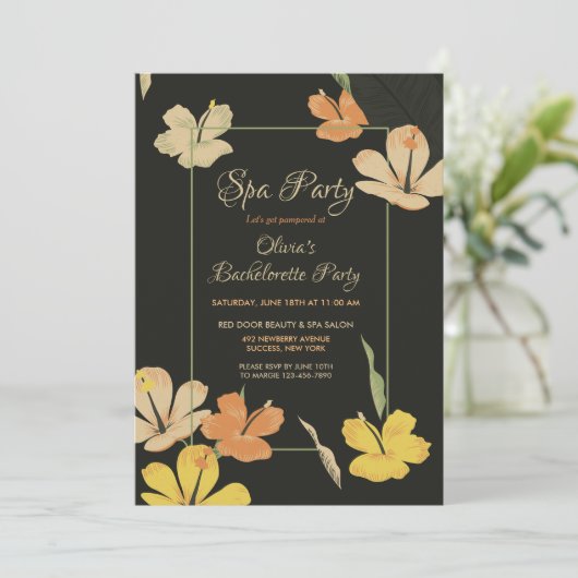 Hibiscus par invitation nocturne (Debout devant)