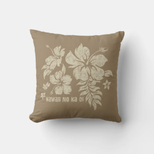 Hibiscus Pareau Hawaiian Floral Reversible Pillow Kussen