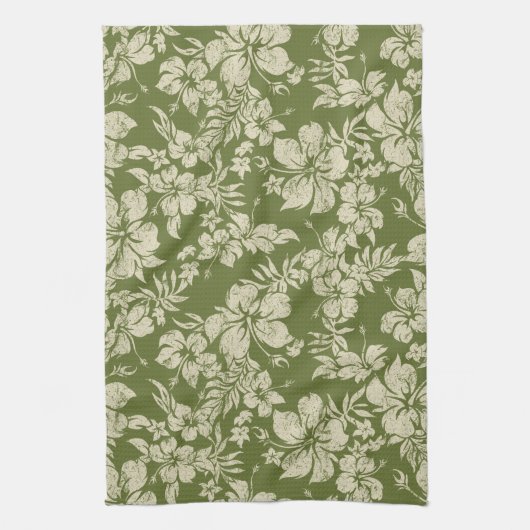 Hibiscus Pareau Hawaiian serviette de cuisine (Vertical)