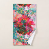 Hibiscus Patch de serviette Setl (Serviette à main)