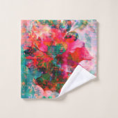 Hibiscus Patch de serviette Setl (Gant de toilette)