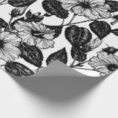 Hibiscus-patroon Cadeaupapier (Hoek)