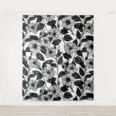 Hibiscus-patroon Wandkleed (Voorkant)