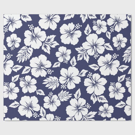 Hibiscus pattern cadeaupapier (Vlak)