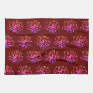 Hibiscus Pattern Theedoek