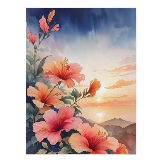 Hibiscus Perfect Poster (Voorkant)