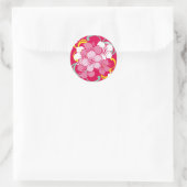 Hibiscus Ronde Sticker (Tas)