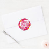 Hibiscus Ronde Sticker (Envelop)