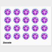 Hibiscus Ronde Sticker (Vel)