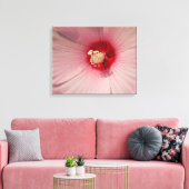 Hibiscus rose Fleur Fermer Photo Impression unique (Insitu(Salon))