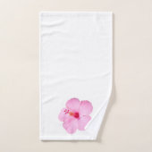 Hibiscus rose Fleur tropicale (Serviette à main)