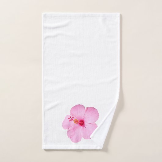 Hibiscus rose Fleur tropicale (Serviette à main)