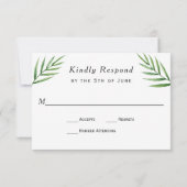 Hibiscus rose Mariage tropical RSVP (Dos)