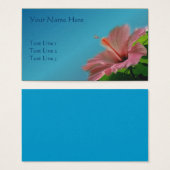 Hibiscus rose nature (Devant & derrière)