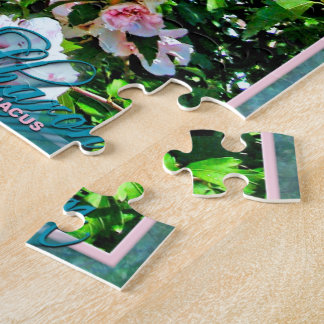 Hibiscus rose roux puzzle