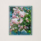 Hibiscus rose roux puzzle (Vertical)