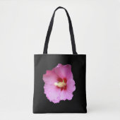 Hibiscus rose sur tout le sac d'impression (Devant)