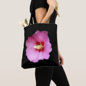 Hibiscus rose sur tout le sac d'impression (De près)