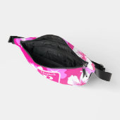 Hibiscus rose tropical personnalisé Monogramme (Ouvrir)