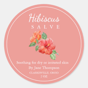 Hibiscus Salve / balsem Label