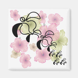 Hibiscus-schildpad-familie Magneet