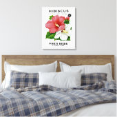 Hibiscus Seed Packet Canvas Afdruk (Insitu (Slaapkamer))