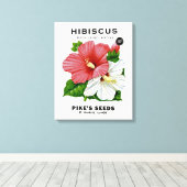 Hibiscus Seed Packet Canvas Afdruk (Insitu (Houten vloer))
