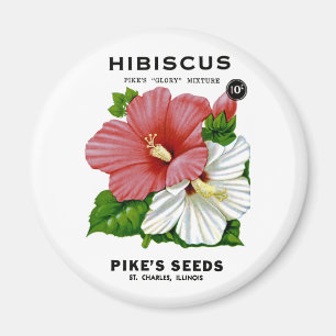 Hibiscus Seed Packet Magneet