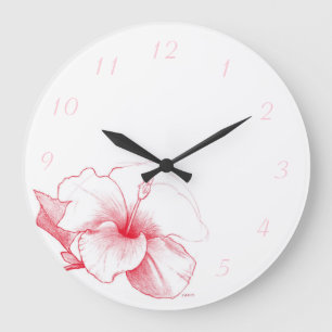 Hibiscus Sketch klok