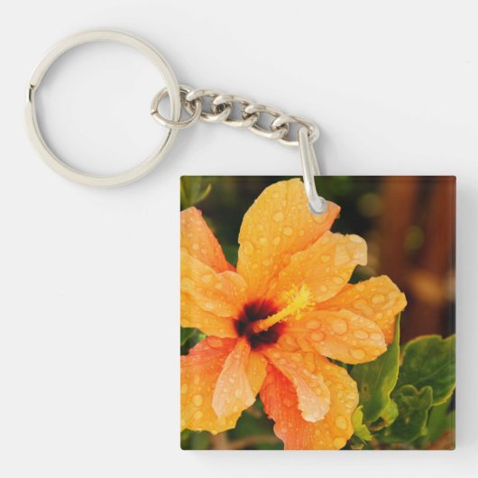 Hibiscus Sleutelhanger (Voorkant)