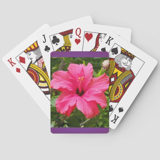 Hibiscus-spellen Speelkaarten (Achterkant)