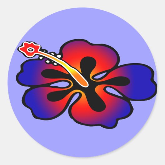 Hibiscus Sticker (Voorkant)