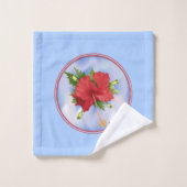 Hibiscus sur la glace (Gant de toilette)