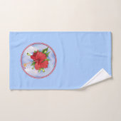 Hibiscus sur la glace (Serviette à main)