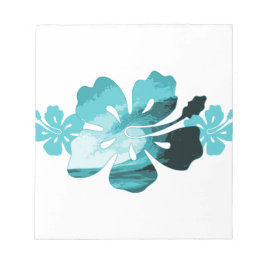 Hibiscus surf stijl notitieblok