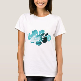 Hibiscus surf stijl t-shirt