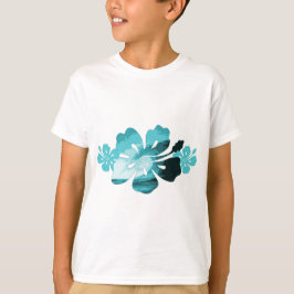 Hibiscus surf stijl t-shirt