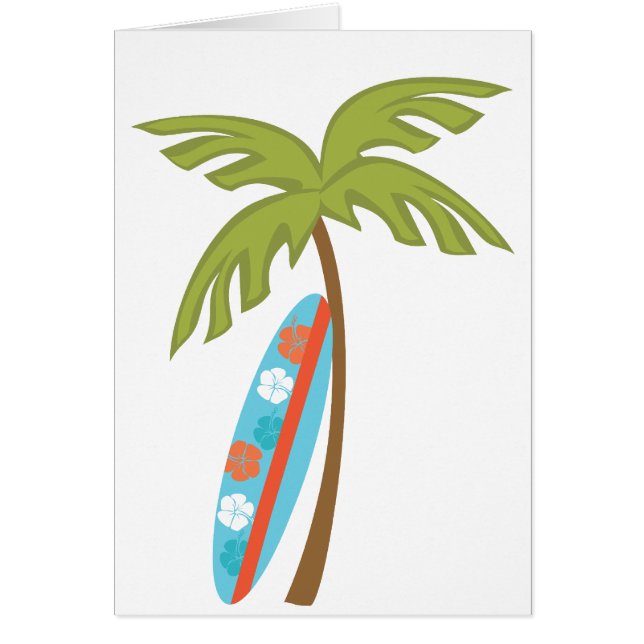 Hibiscus Surfboard (Voorkant)