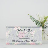 Hibiscus Sympathie Hartelijk dank Bedankkaart (Staand voorkant)