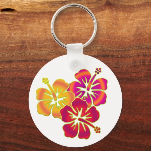 hibiscus trio sleutelhanger (Voorkant)