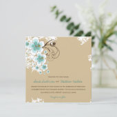 Hibiscus tropical Blue Luau Beach Invitation de ma (Debout devant)