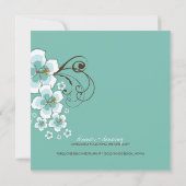 Hibiscus tropical Blue Luau Beach Invitation de ma (Dos)